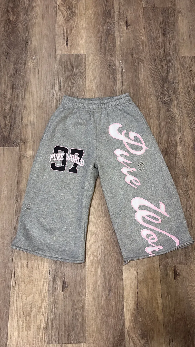 Pink/Grey Sweat/Shorts