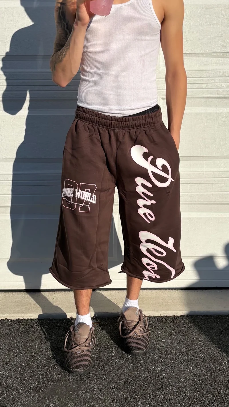 Brown/Pink Sweat/Shorts