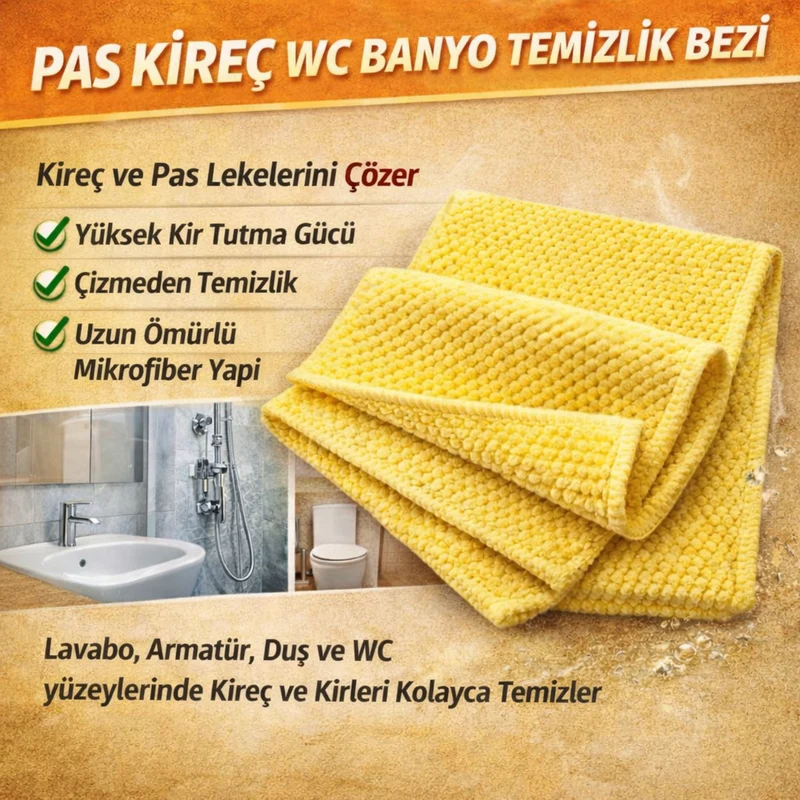 1 x Mikrofasertuch Ofen & Fett I 1 x Mikrofasertuch Rost & Kalk / WC