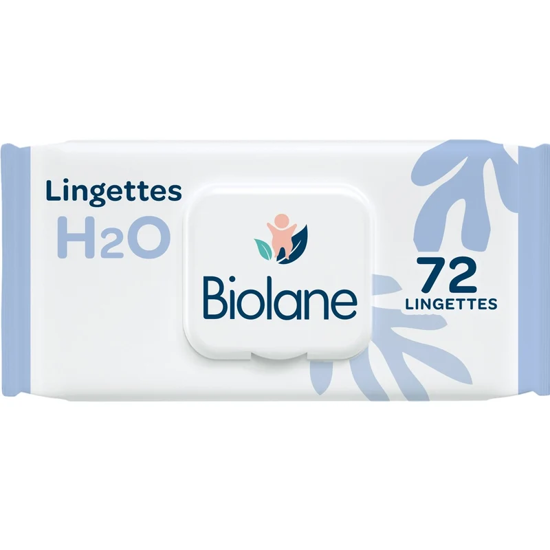 BIOLANE Lingettes Bébé H2O 50g -J71