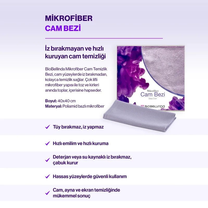 Mikrofasertuch für Glas - BL75