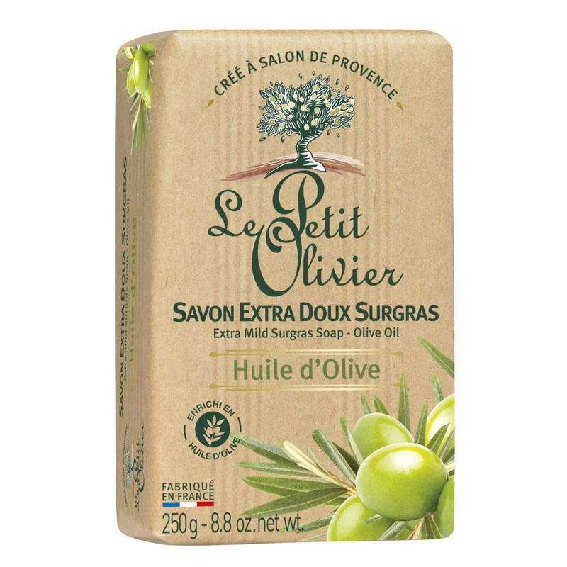 LE PETIT OLIVIER Savon extra doux surgras huile d'olive 250g -Z14