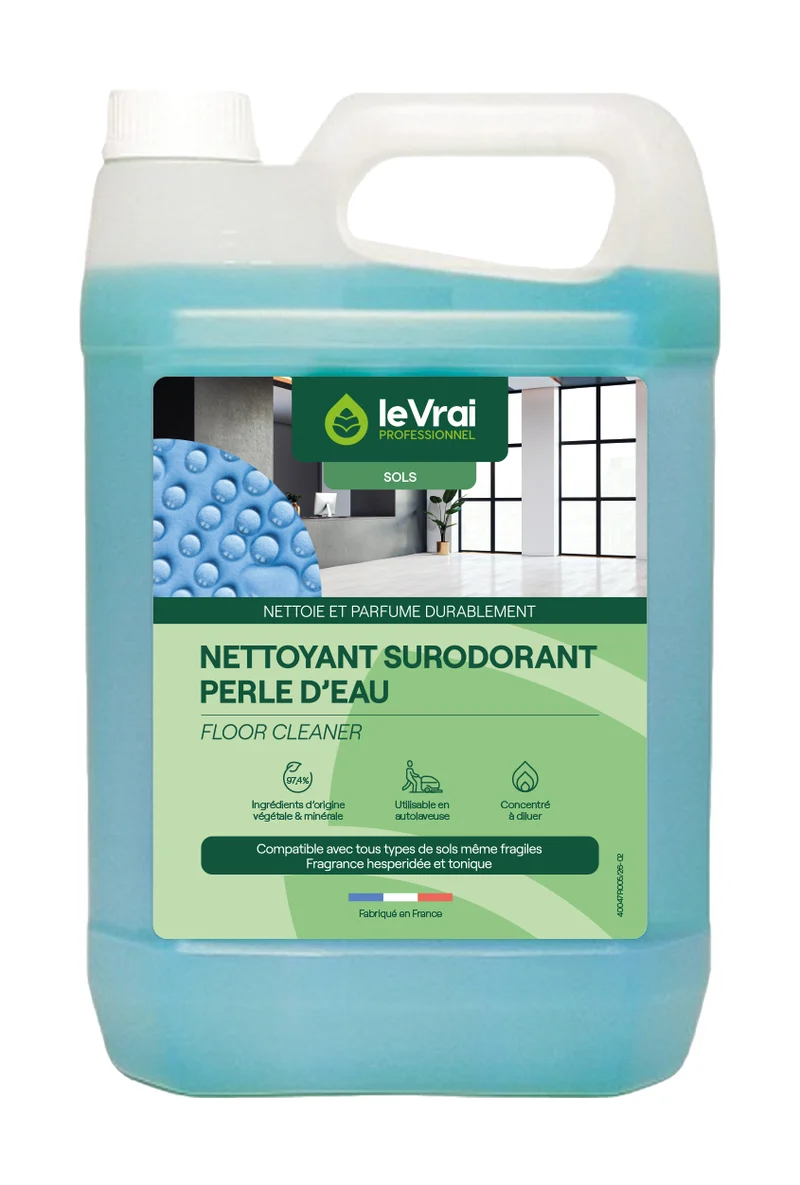 NETTOYANT SOLS PARFUMANT LE VRAI PROFESSIONNEL PERLE D'EAU 5L