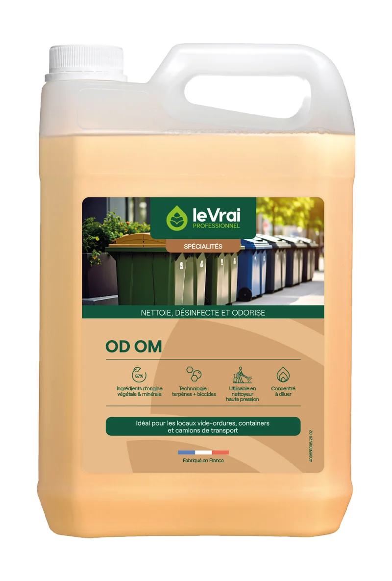 DESINFECTANT MATERIEL ET LOCAUX DECHETS ODOM LE VRAI PROFESSIONNEL 5L