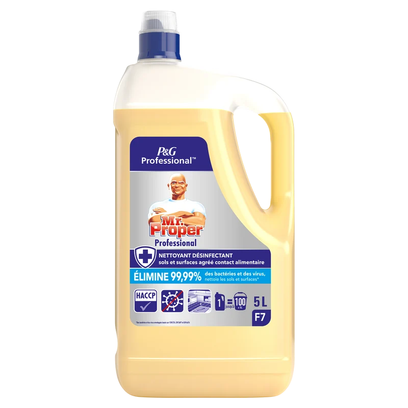 DETERGENT DESINFECTANT CONCENTRE MULTI USAGES SOLS ET SURFACES ME PROPER PROFESSIONAL 5L