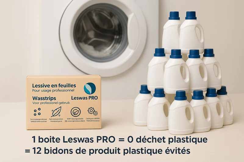 LESSIVE EN FEUILLE LESWAS PRO X100