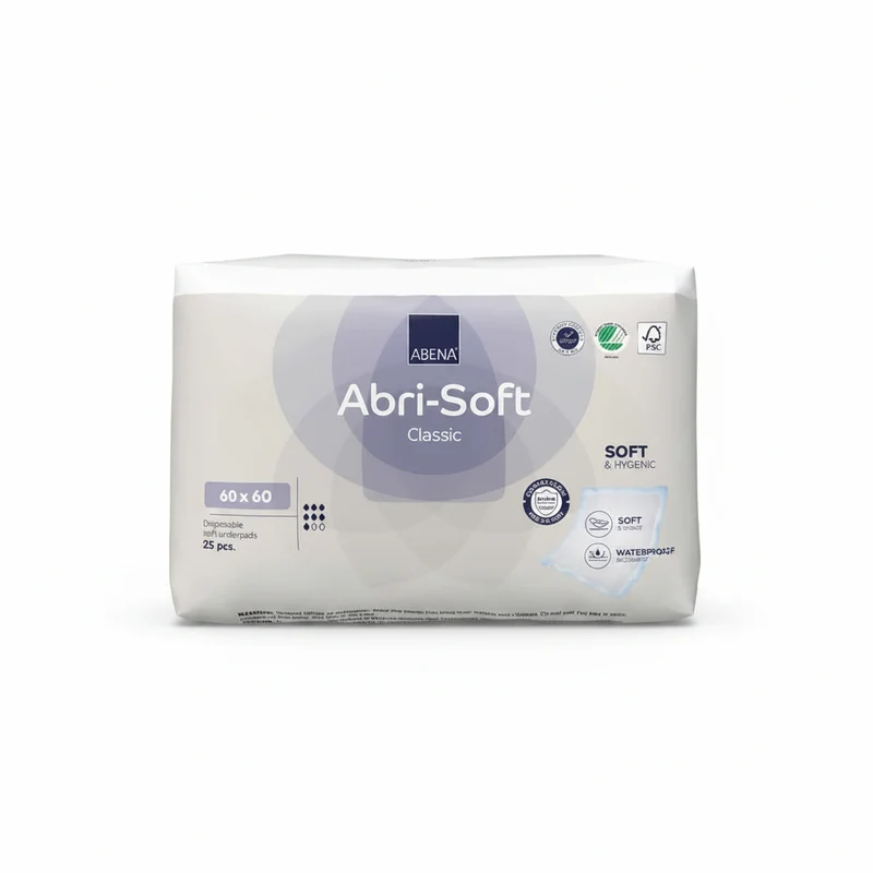 Alèse Jetable Abri-Soft Ultra Absorbantes 60×60 cm 25 pièces – Abena