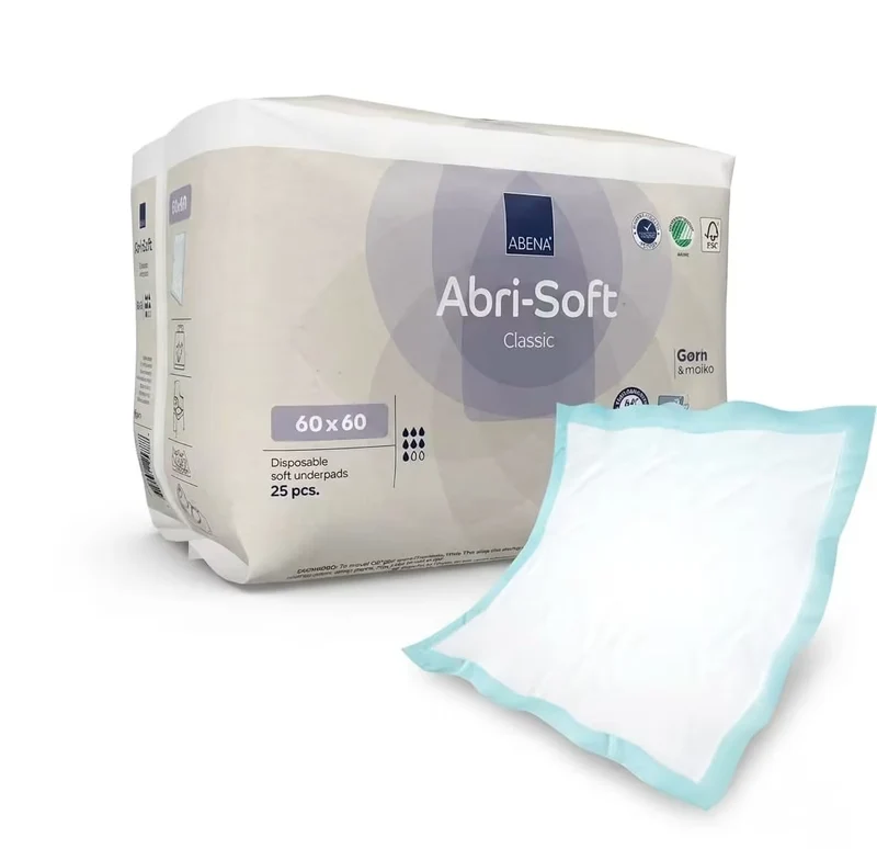 Alèse Jetable Abri-Soft Ultra Absorbantes 60×60 cm 25 pièces – Abena