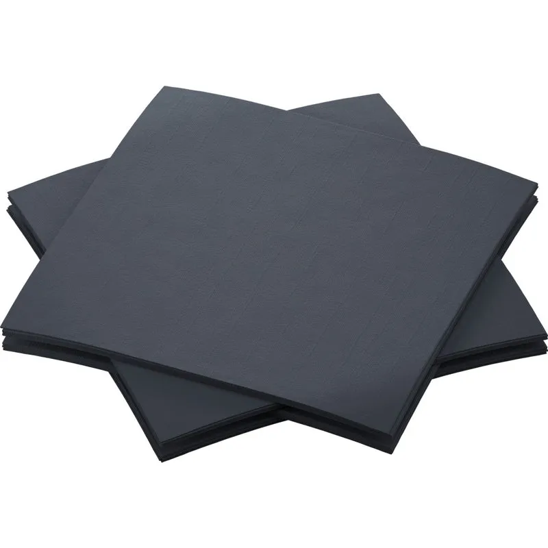 SERVIETTE 40X40CM AIRLAID TECHLINE PLIAGE 4 NOIR X360