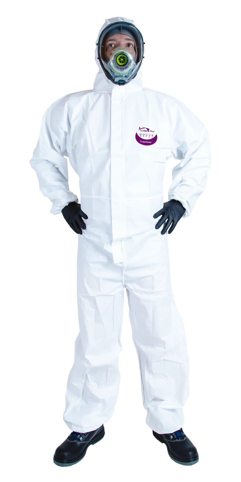 COMBINAISON DE PROTECTION CHIMIQUE TYPE 5B/6B TAILLE L BLANC WEEPRO X50