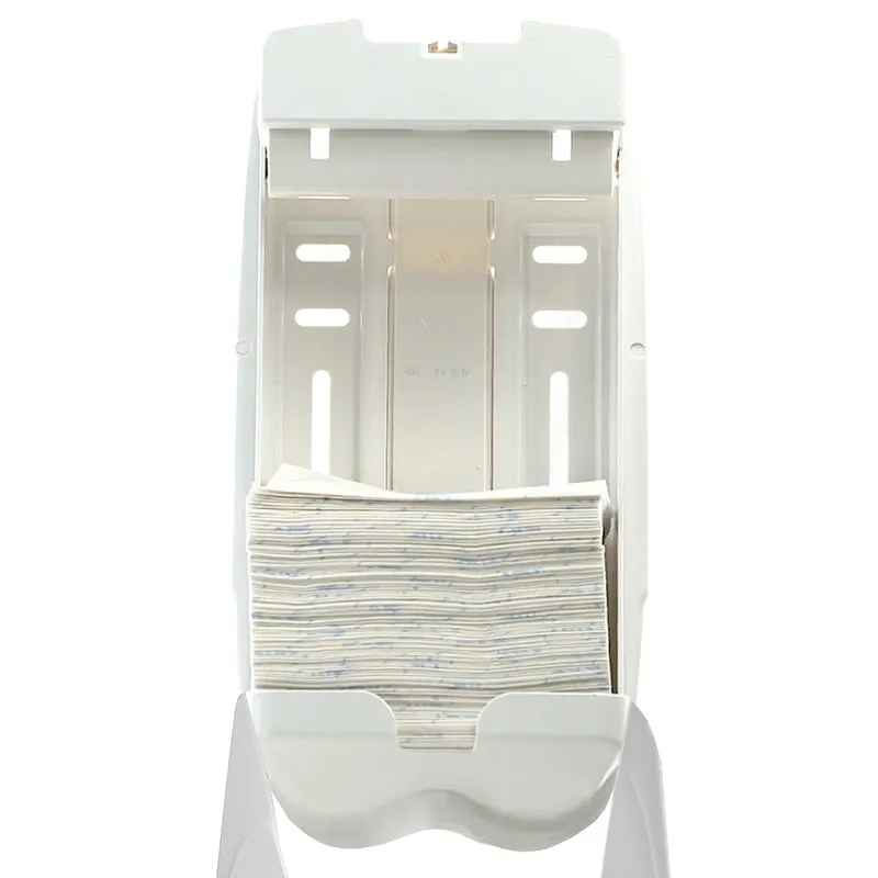 DISTRIBUTEUR DE PAPIER TOILETTE PLIÉ AQUARIUS BLANC