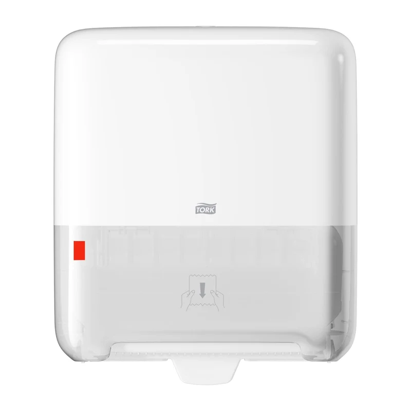DISTRIBUTEUR D’ESSUIE-MAINS ROULEAUX TORK MATIC® H1 BLANC