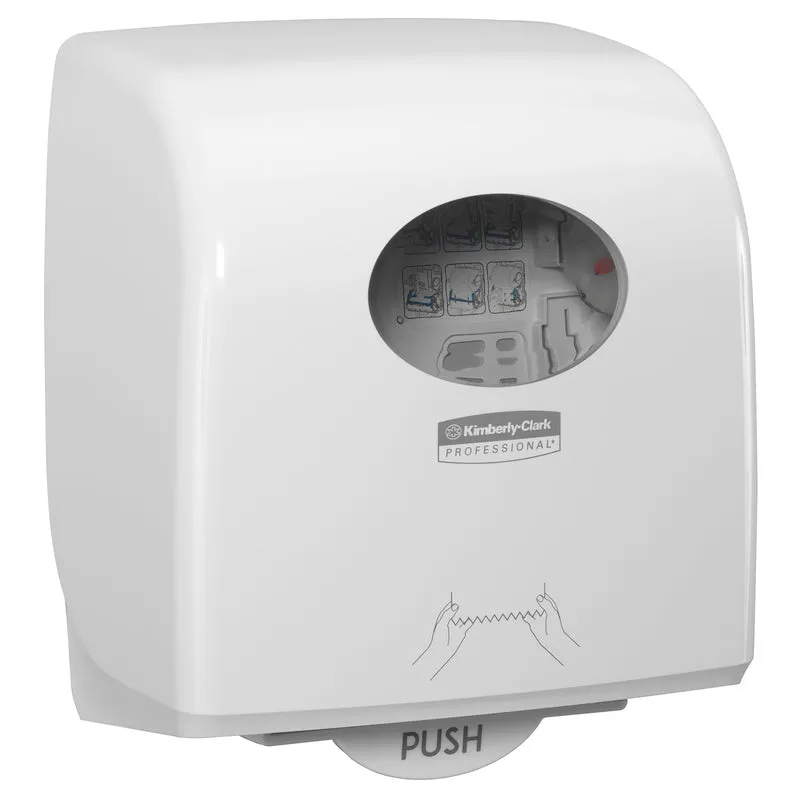 DISTRIBUTEUR D’ESSUIE-MAINS ROULEAUX AQUARIUS SLIMROLL BLANC PBS