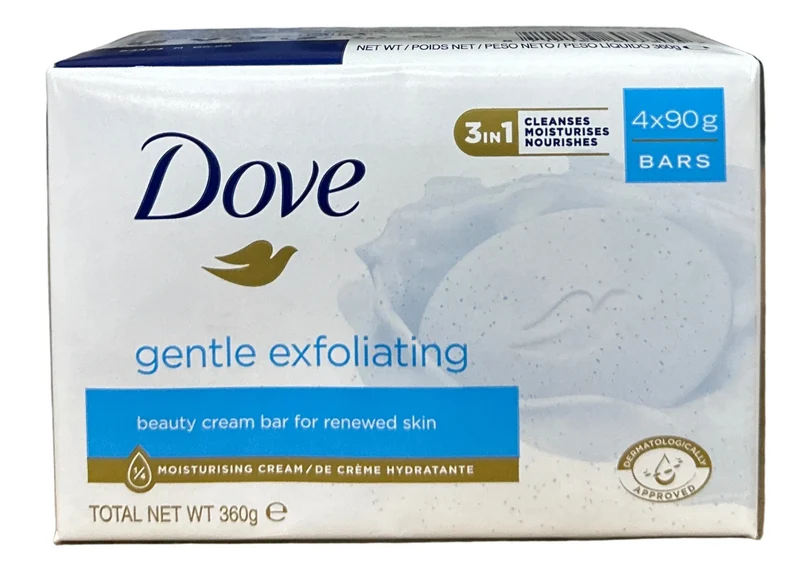4 Savons Dove gentle Exfolianting 4x90g