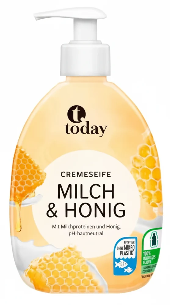 Savon Crème Lait & Miel Today 500ml