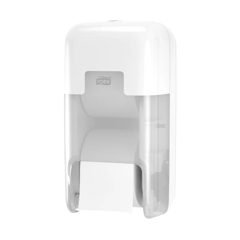 DISTRIBUTEUR DE PAPIER TOILETTE DOUBLE PETIT ROULEAU TORK OPTISERVE® T7 BLANC