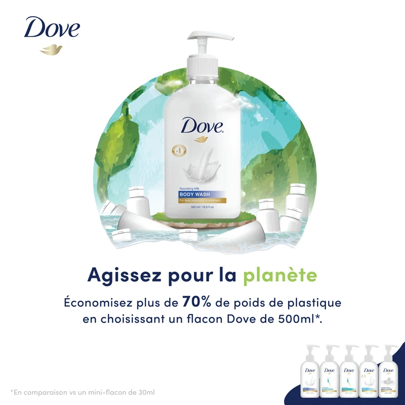 SAVON MAINS CLASSIQUE DOVE 500ML FLACON X24