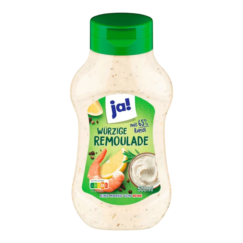 Remoulade 65% à l'huile de colza ja! 500ml