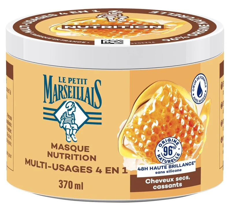 Masque Capillaire Miel & Karité Bio Le Petit Marseillais 370ml