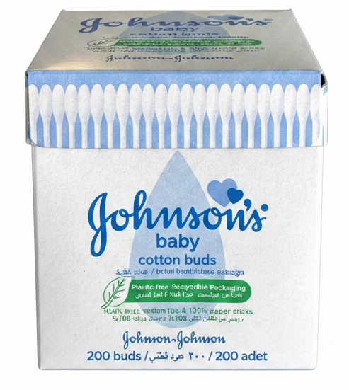 Coton-Tiges Doux & Pratiques Johnson’s Baby 200 Pièces