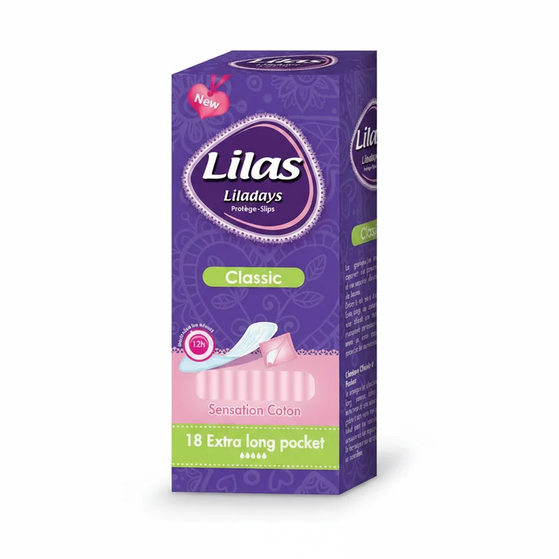 Protège Slips Classic Sensation Coton 18 extra langue Pocket LILAS