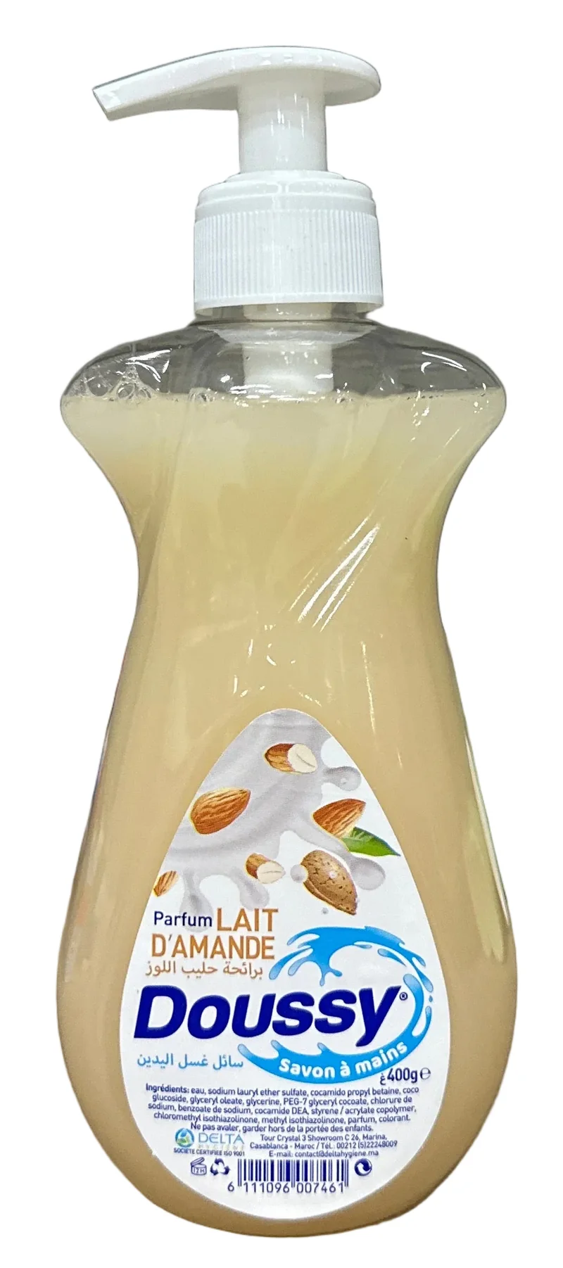 Savon à mains Liquide parfum Amande Doussy 400g
