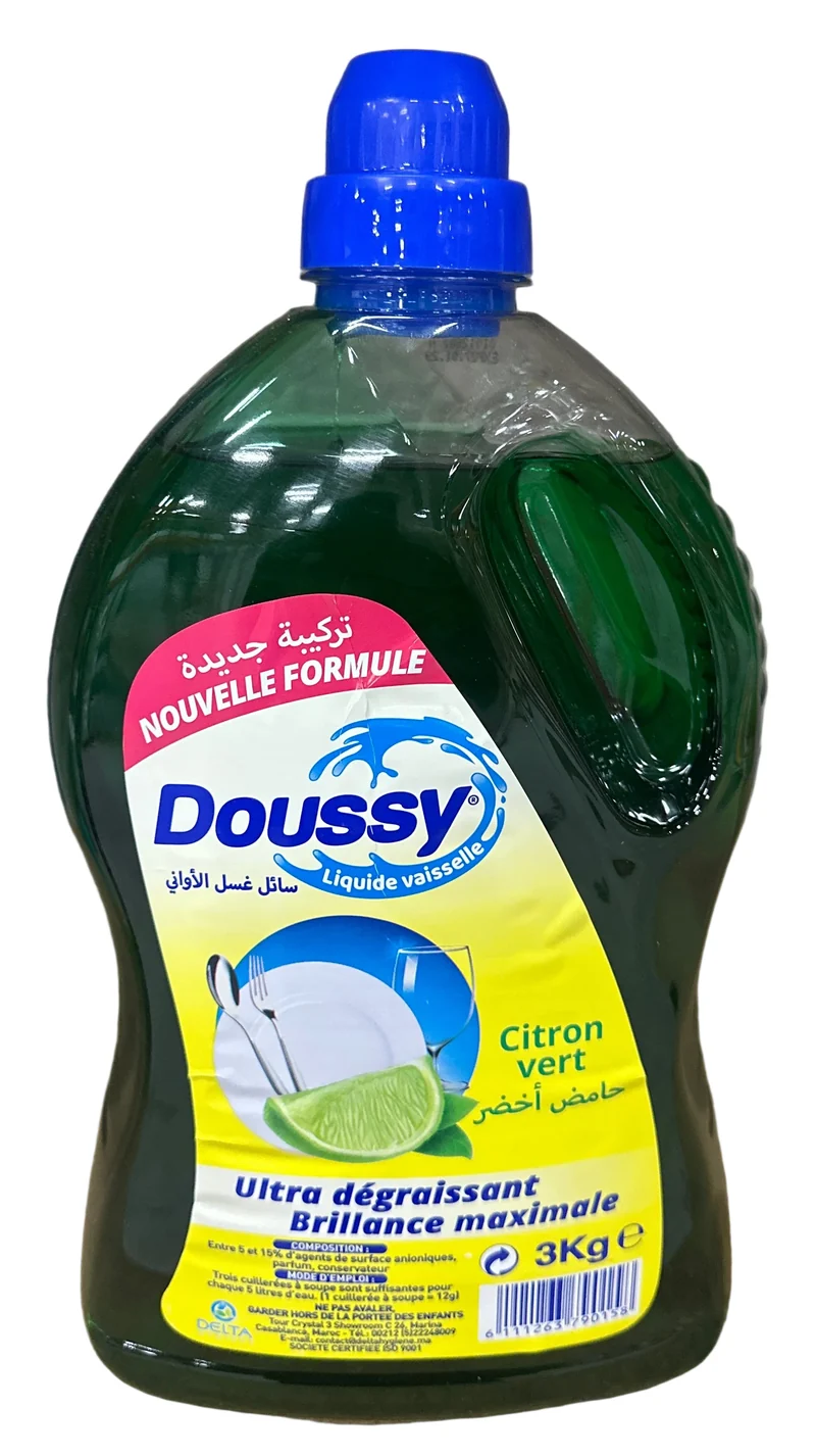 Détergent Lave-Vaisselle ultra dégraissant brillance maximal Citron Doussy 3kg