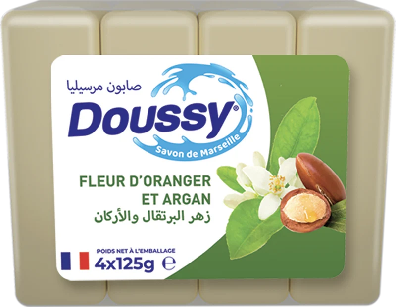 Savon de Marseille Fleur d'Oranger Doussy 125G X 4