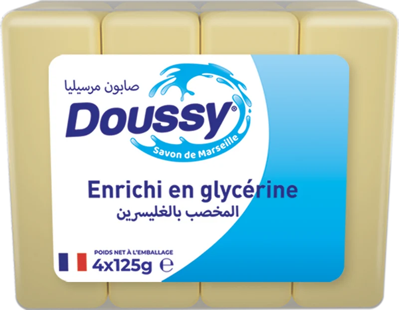 Savon de Marseille Glycérine Doussy 125G X 4