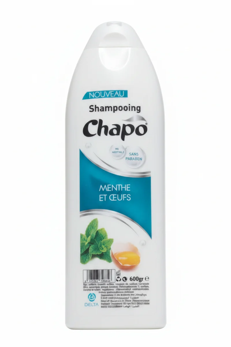 Shampoing Menthe & Œufs Chapo 600g
