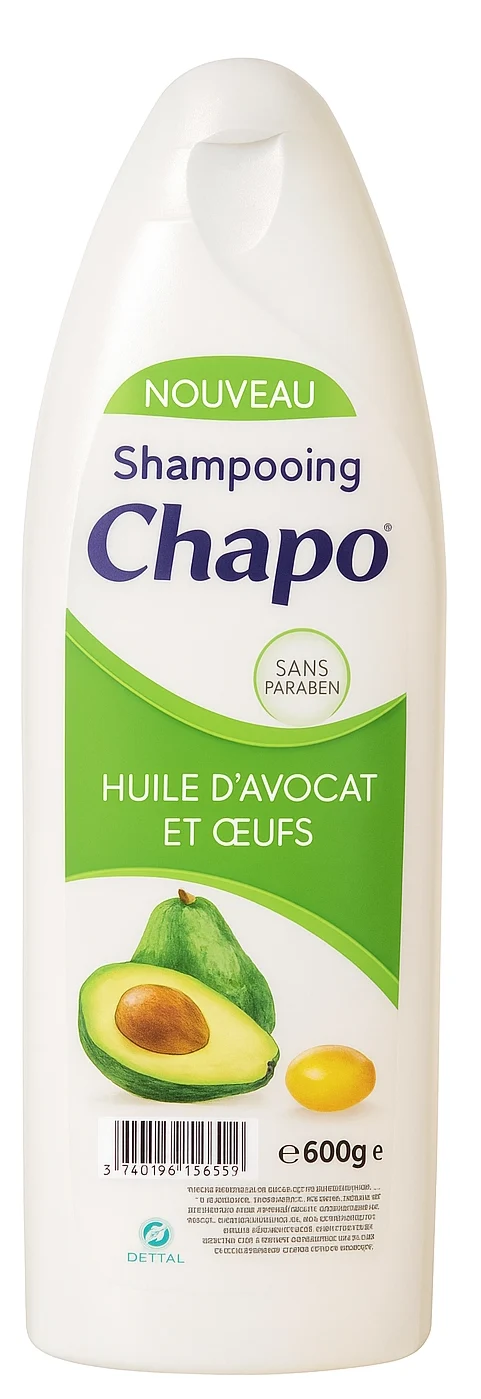 Shampoing Avocat & Œufs Chapo 600g