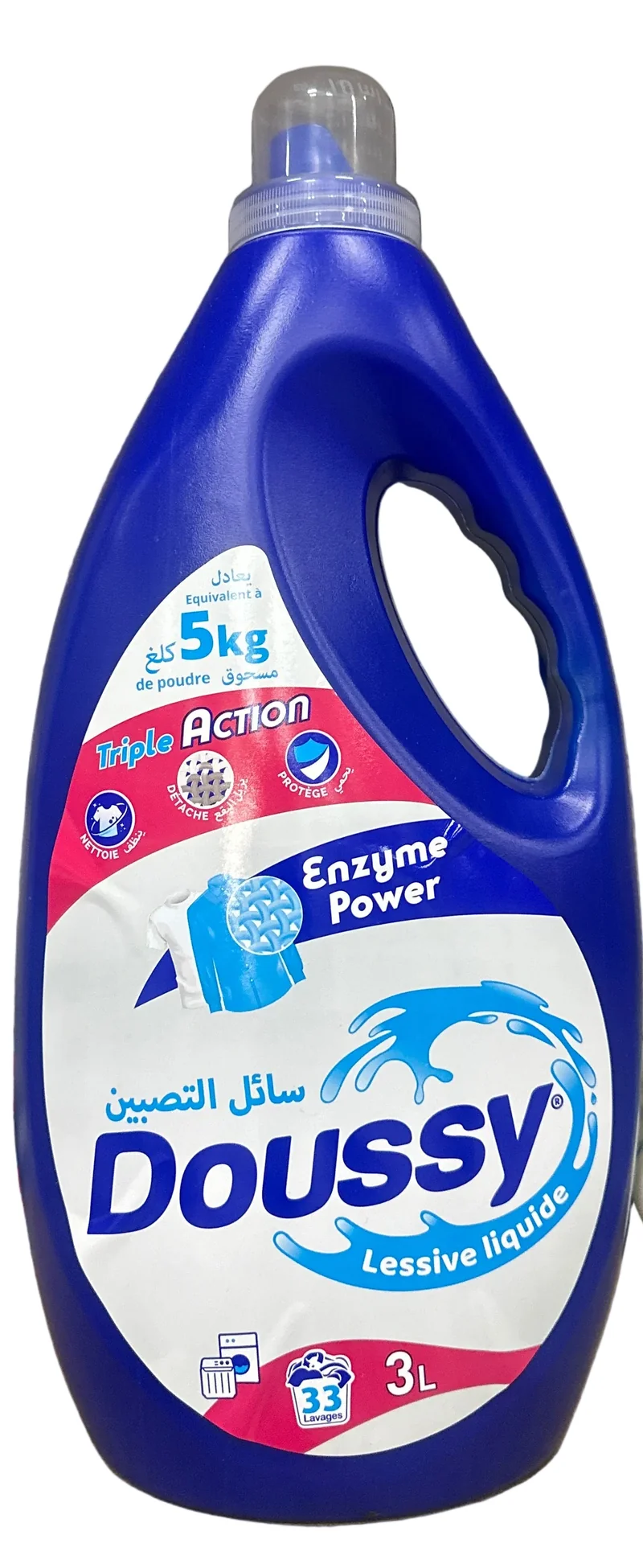 Liquide Lessive Enzyme Power Triple Action Doussy 3L