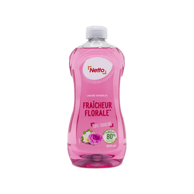 NETTO Liquide vaisselle rose Jasmin 500ml -J43