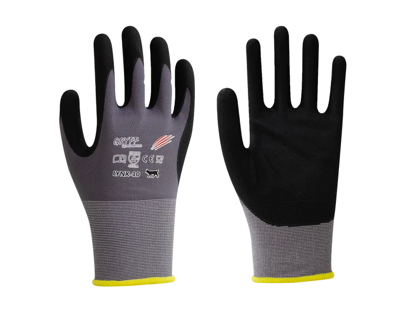 Gant nylon / nitrile anti-coupure A contact alimentaire