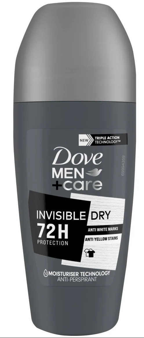 Déodorant Roll-On Homme Invisible Dry Dove 50ml