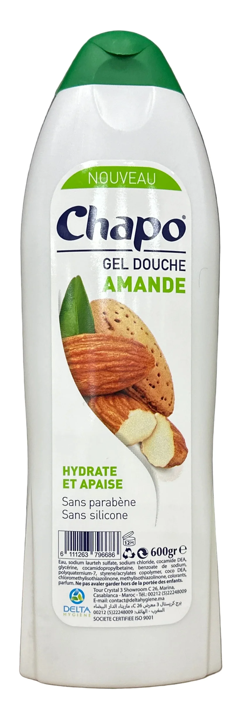 Gel Douche Amande Chapo 600g