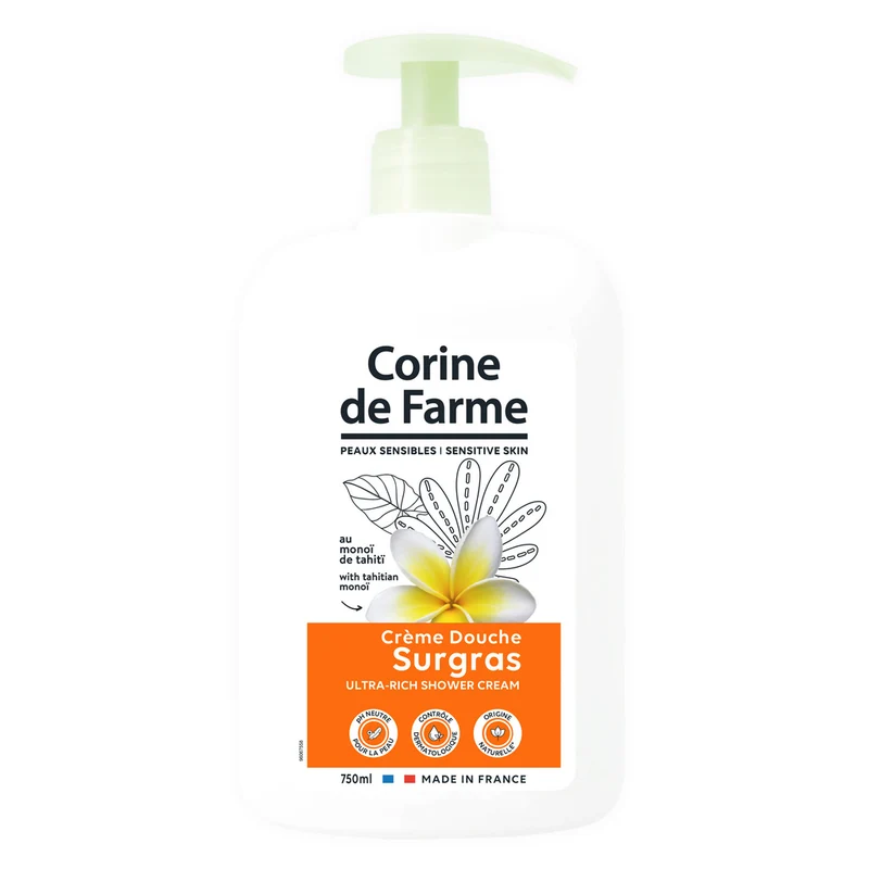 Gel Douche Soin Monoï Nourrissant Corine de Farme 750 ml