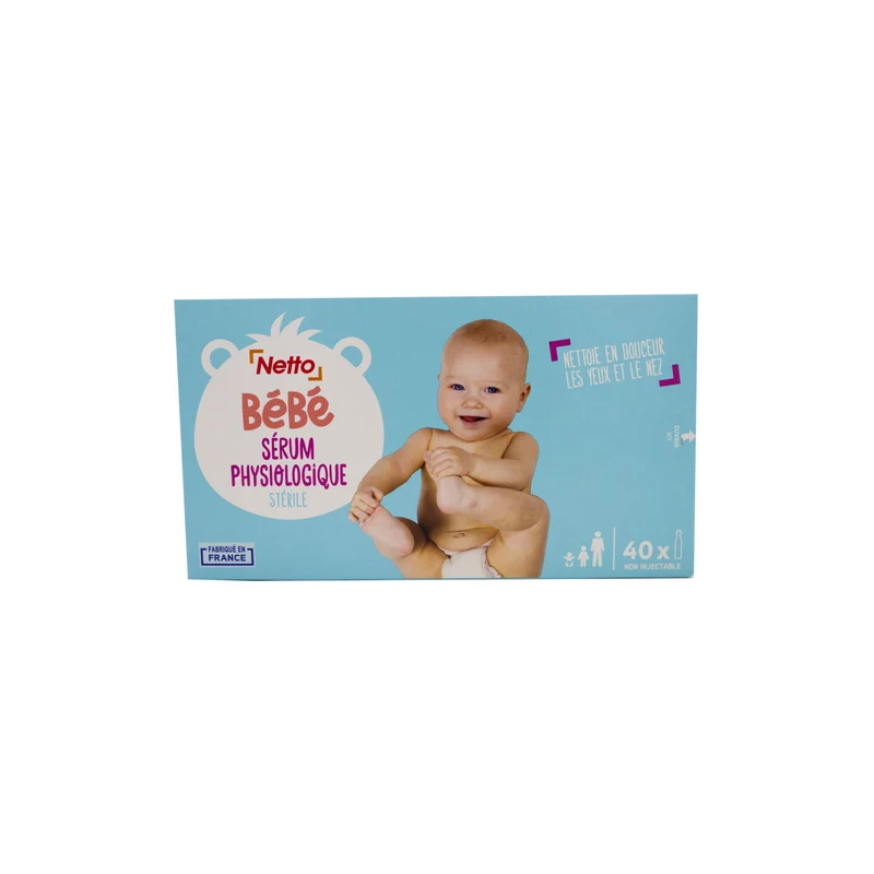 NETTO Sérum physiologique pour enfants 40 doses -J34/30
