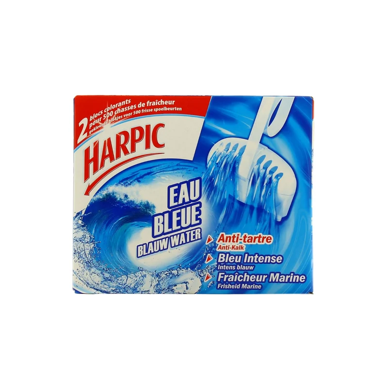 HARPIC Bloc WC eau bleue x2 76g -J12/10