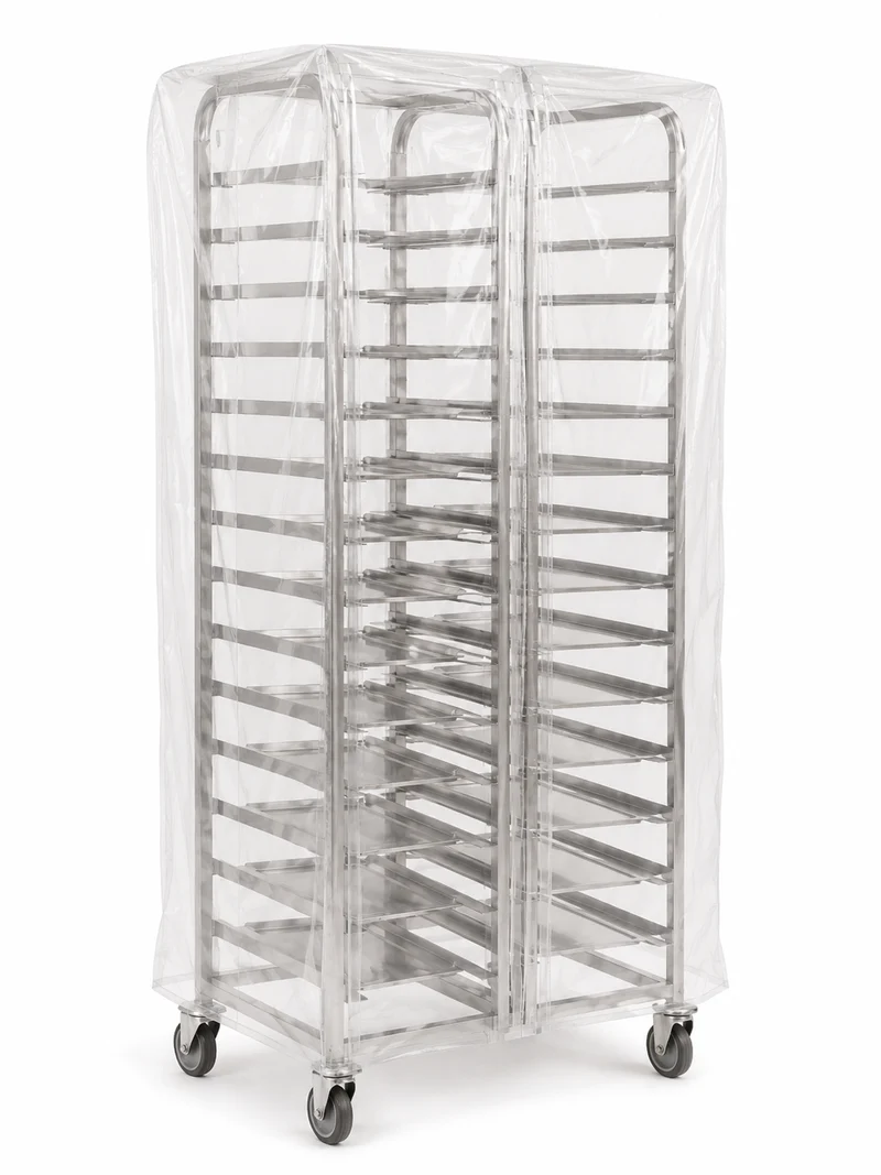 HOUSSE ÉCHELLE DOUBLE POLYÉTHYLÈNE HAUTE DENSITÉ 14µ 770+2X375X1900MM TRANSPARENT X100