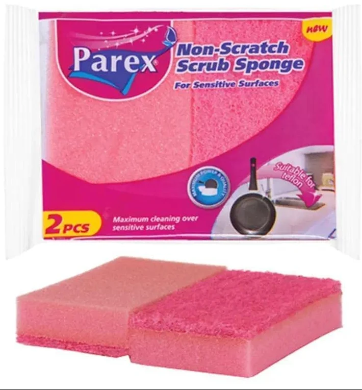 Éponge classique anti-rayures Parex – lot de 2 pièces