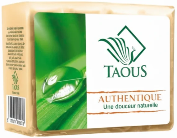 Savon à la AUTHENTIQUE hydrate et rafraîchit TAOUS 4x120g
