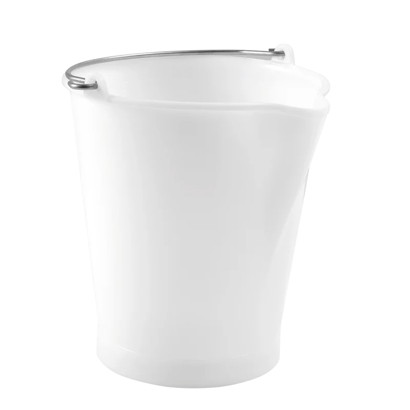 SEAU ROND 12 L BLANC + BEC VERSEUR