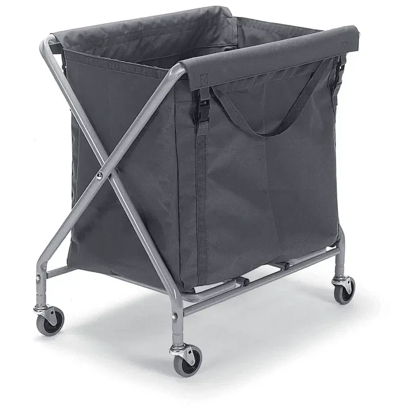 NX1501 CHARIOT A LINGE "X" PLIANT + 1 SAC EN TOILE RENFORCEE 150L - NUMATIC