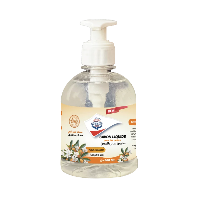 Savon mains liquide parfumé fleur d'oranger 300 ML AZZUL