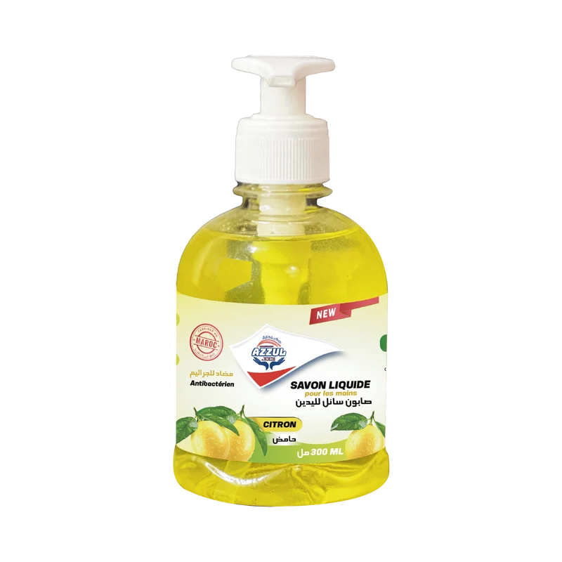 Savon mains liquide parfumé citron 300 ML AZZUL