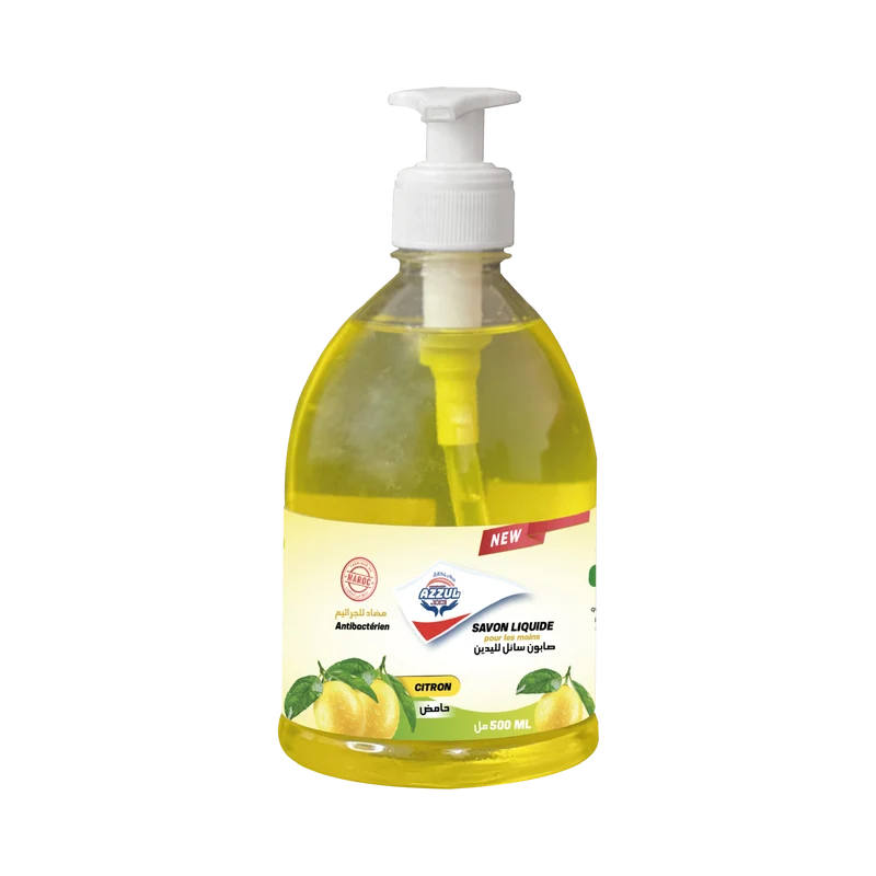 Savon mains liquide parfumé citron 500 ML AZZUL