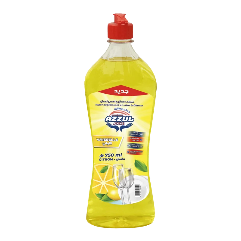 Liquide vaisselle citron 750 ML AZZUL