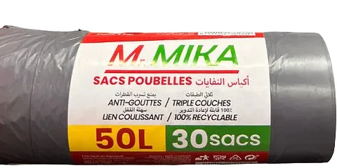 Sac poubelle MR MIKA 50 L ×30