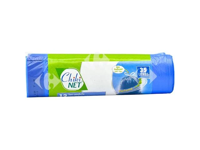 12 Sacs poubelle parfumé Chikinet 35L
